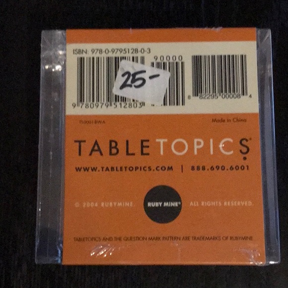 Table Topics Conversation Starters - Picture 3 of 5